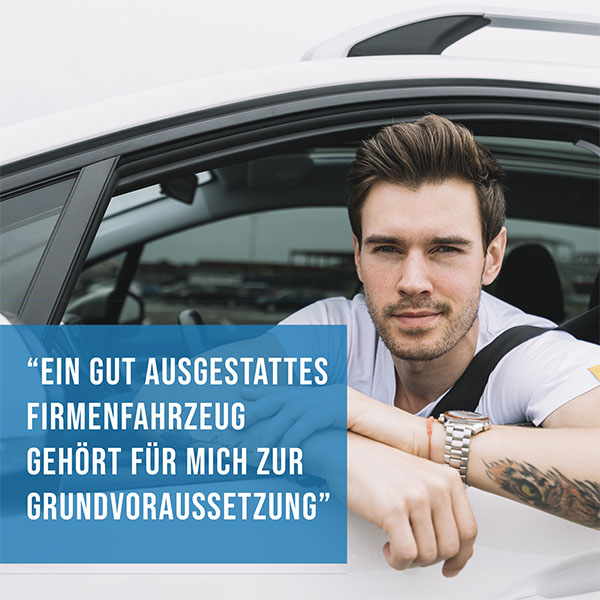 <h5>Ein gut ausgestattetes Firmenfahrzeug gehört für mich zur Grundausstattung</h5> <h5>Ein gut ausgestattetes Firmenfahrzeug gehört für mich zur Grundausstattung</h5>
